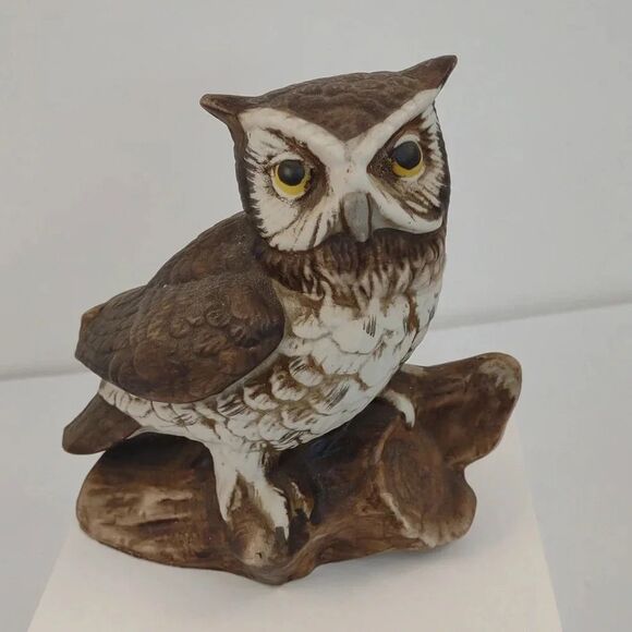 Vintage Homco Owl Ceramic Figurine Statue Painted 5" #1114 - Picture 8 of 8